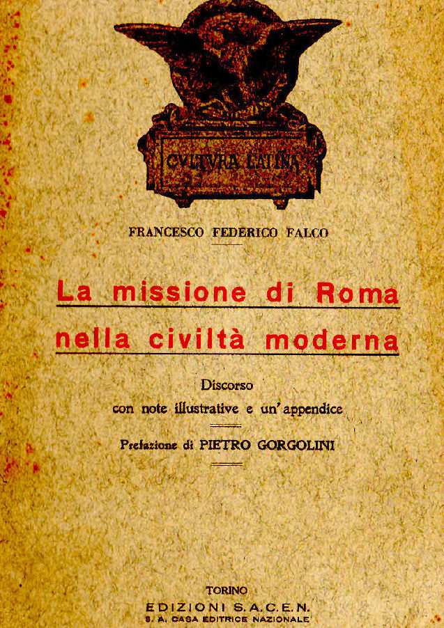 La missione di Roma nella civilt moderna  ~ Anno 1929