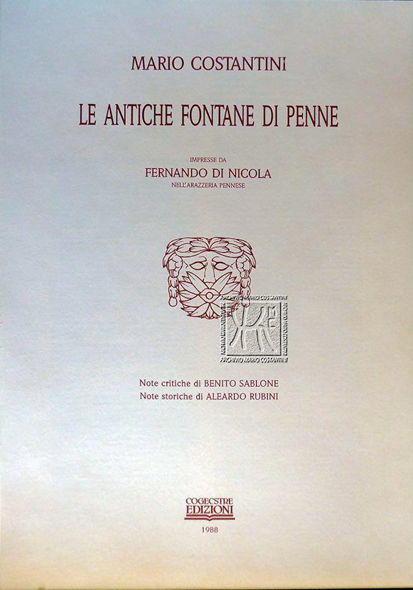 LE ANTICHE FONTANE DI PENNE ~ Anno 1988 LE ANTICHE FONTANE DI PENNE ~ Anno 1988