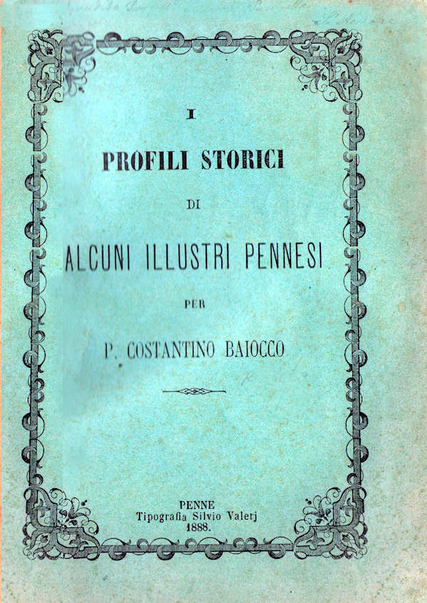 ALCUNI ILLUSTRI PENNESI ~ Anno 1888