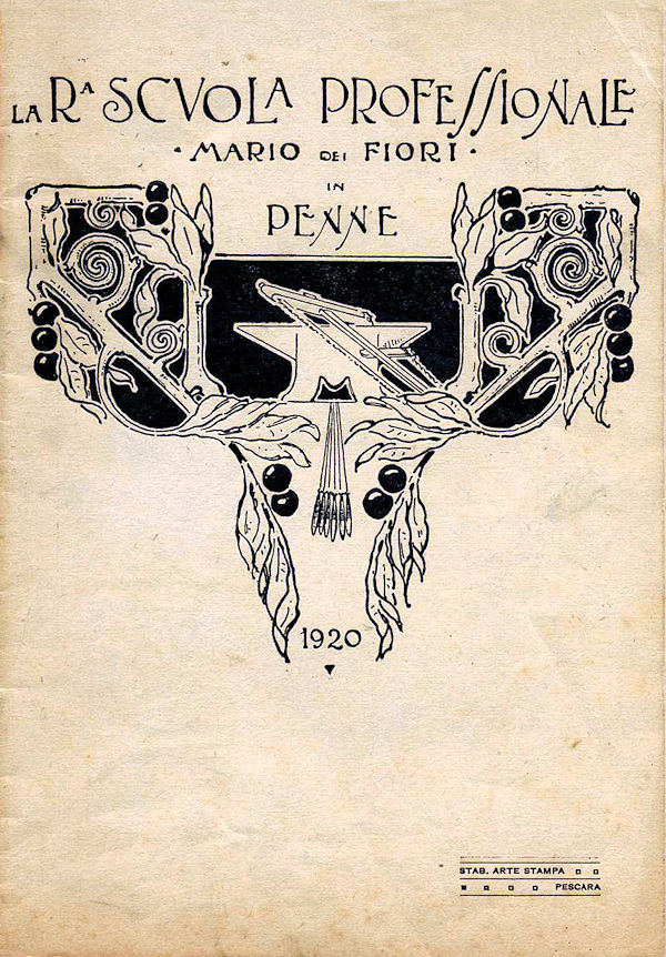 LA REGIA SCUOLA PROFESSIONALE 'MARIO DEI FIORI' IN PENNE ~ Anno 1920 LA REGIA SCUOLA PROFESSIONALE 'MARIO DEI FIORI' IN PENNE ~ Anno 1920