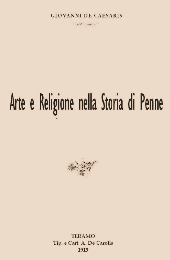 Arte e Religione nella Storia di Penne ~ Anno 1915