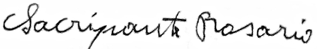 firma di Rosario Sacripante