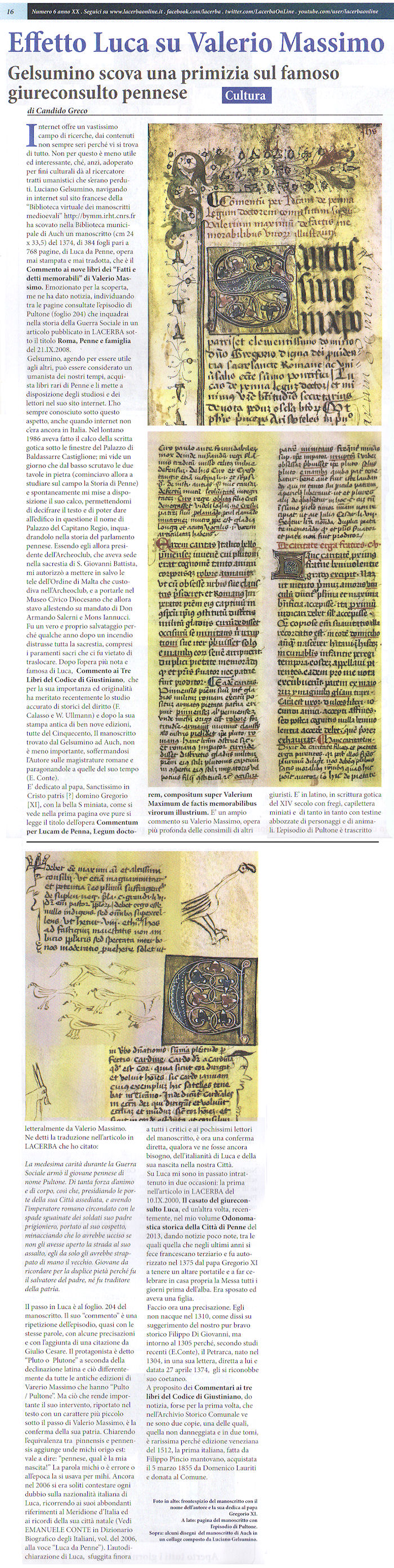 Lacerba ~ articolo di Candido Greco 