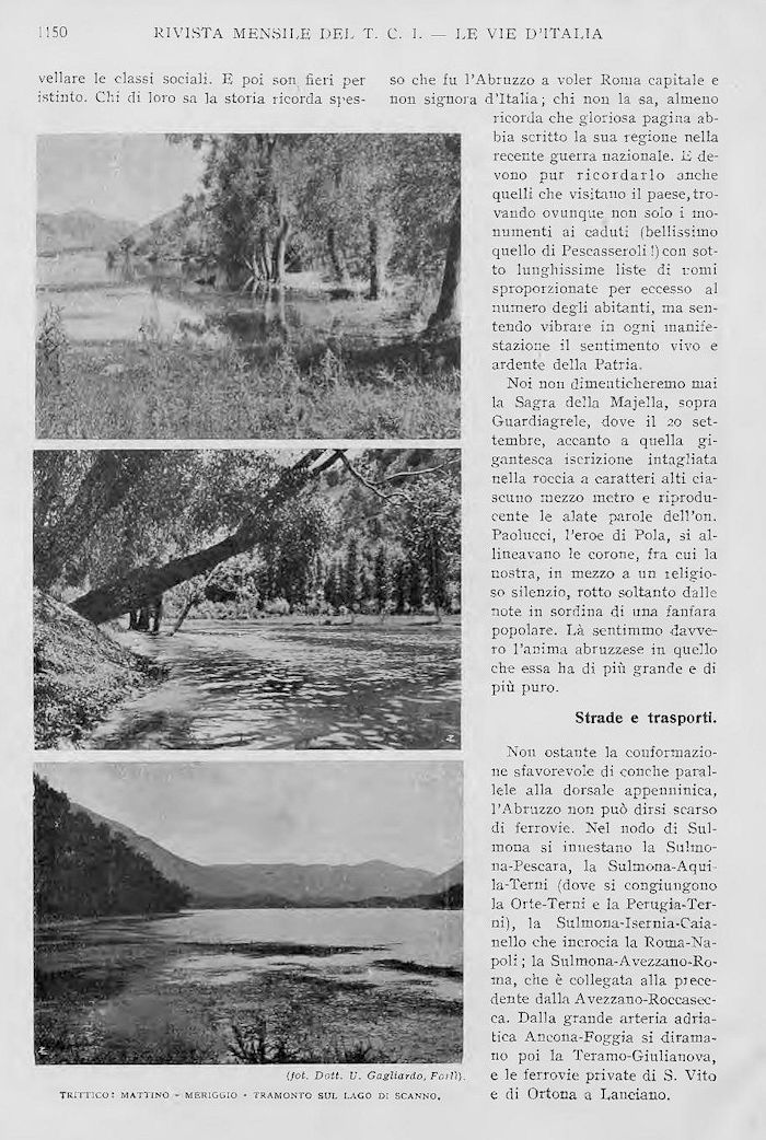 Le vie d'Italia 'Novembre 1922'