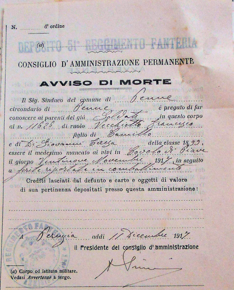 Avvisi di morte