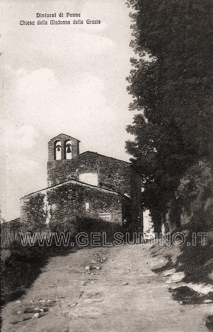 Penne: Chiesa della Madonna delle Grazie vista da nord