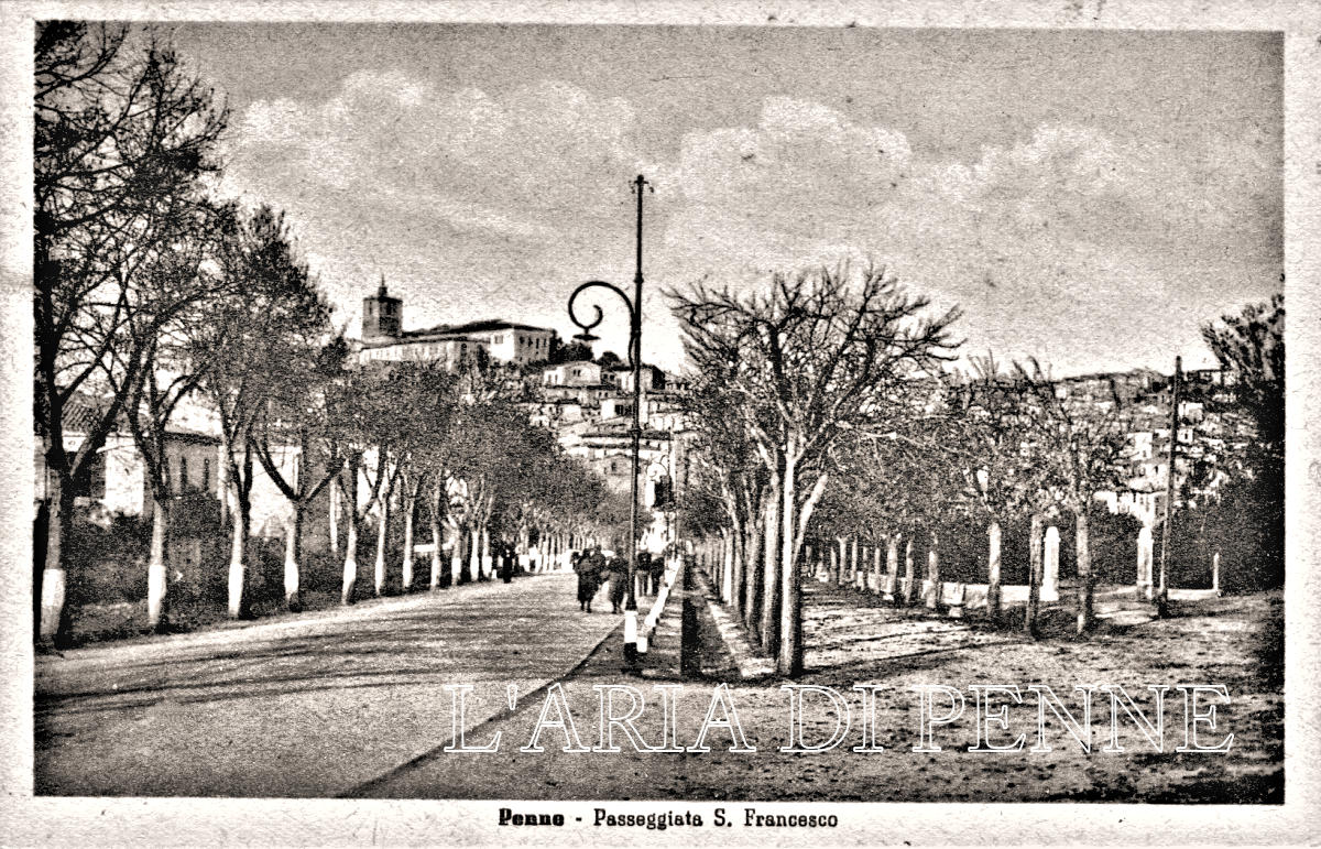 Via San Francesco: Cartolina viaggiata 1949, ma foto anni '30