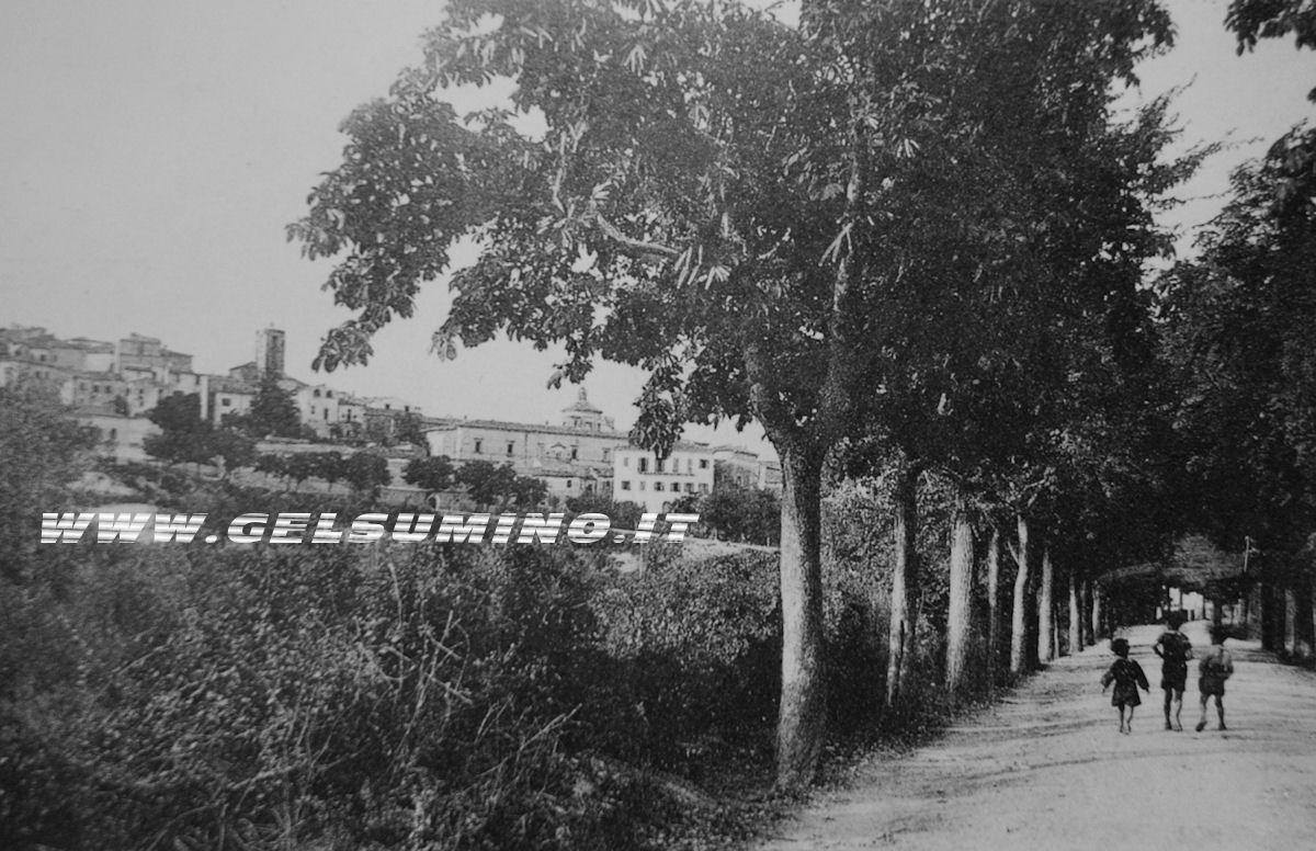La circonvallazione ~ Cartolina viaggiata anno 1927