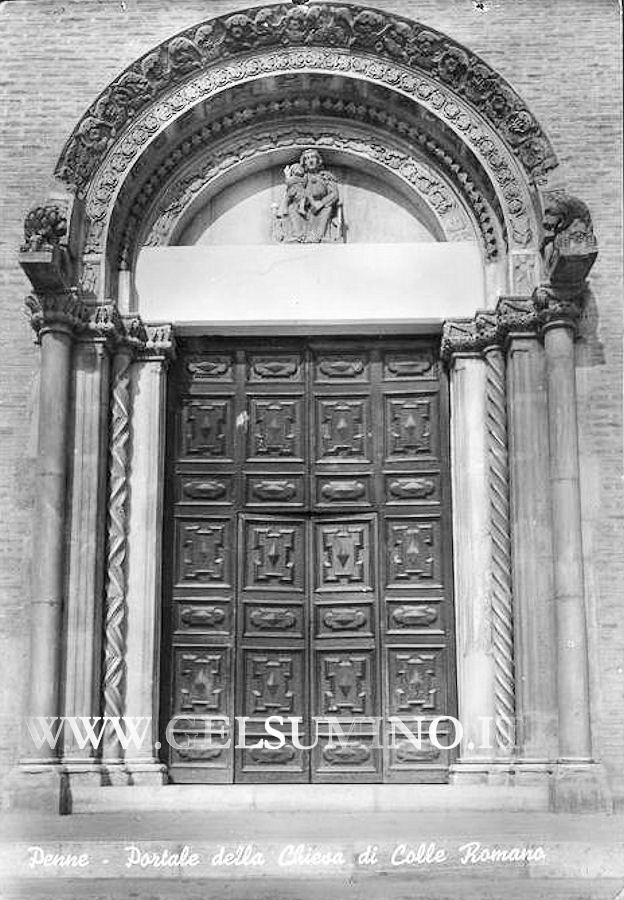 Colleromano: Portale - Cartolina viaggiata anno 1958