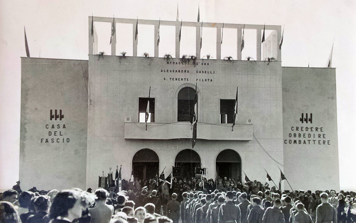 Cerimonia intitolazione Casa del Fascio