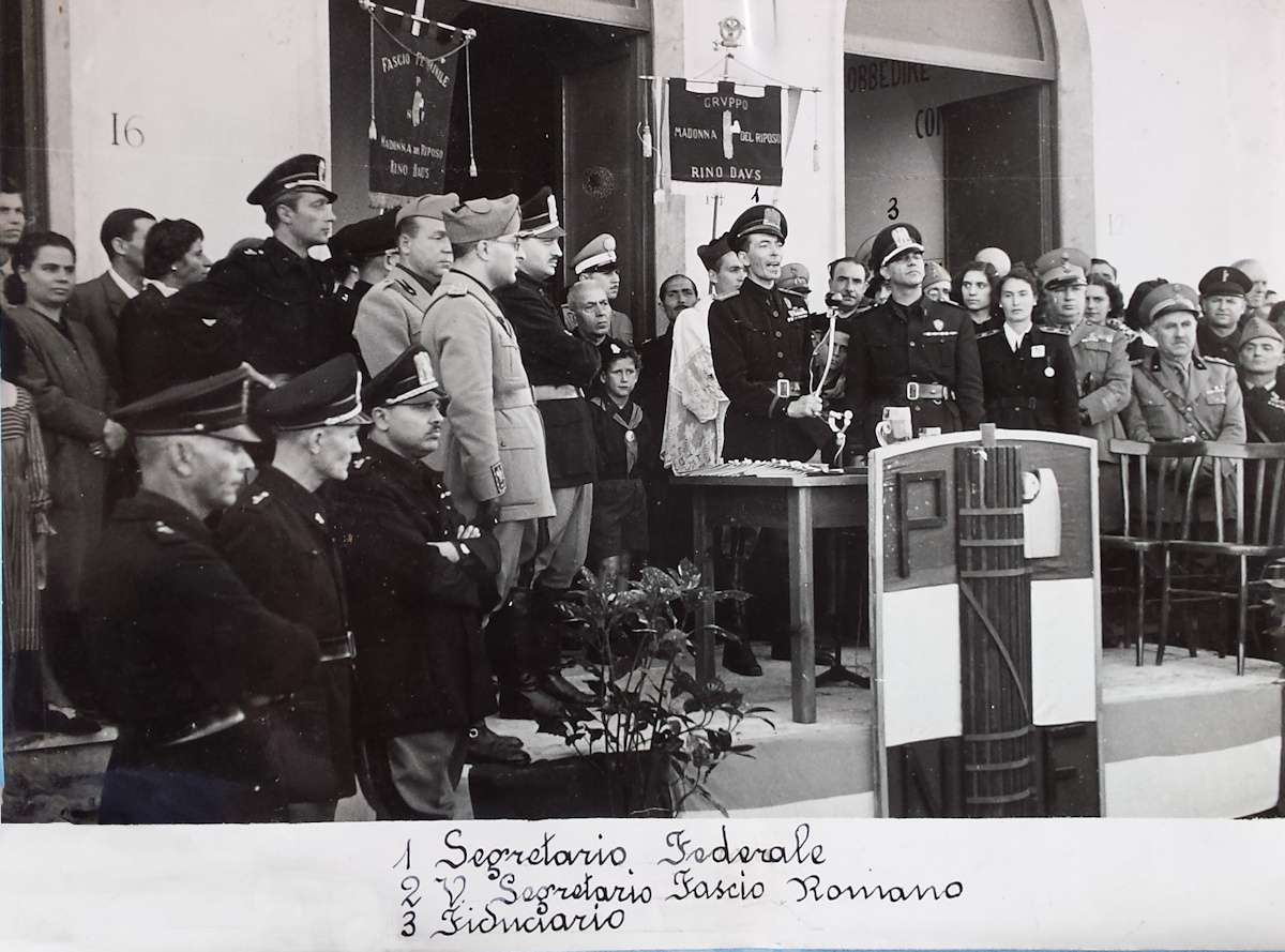 Cerimonia intitolazione Casa del Fascio