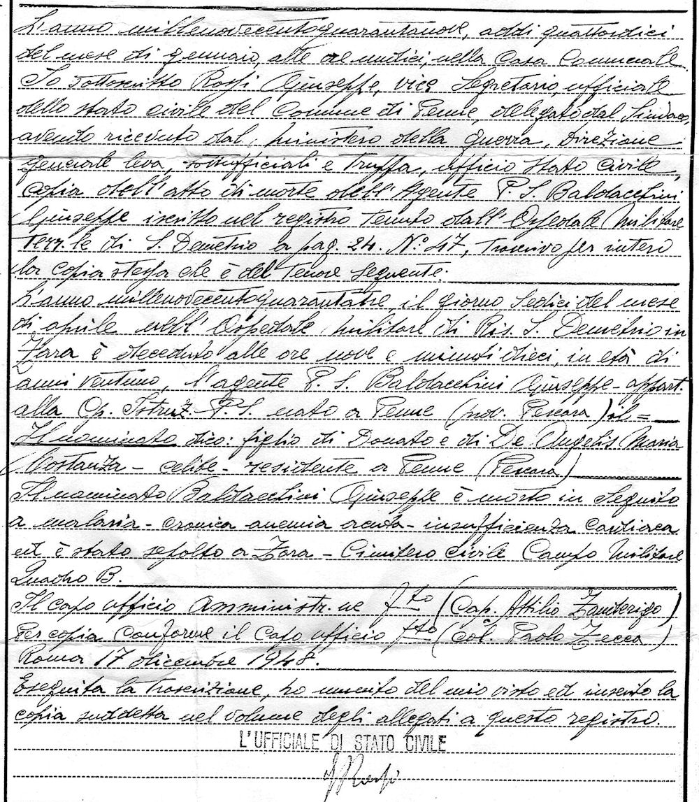 documento Stato Civile
